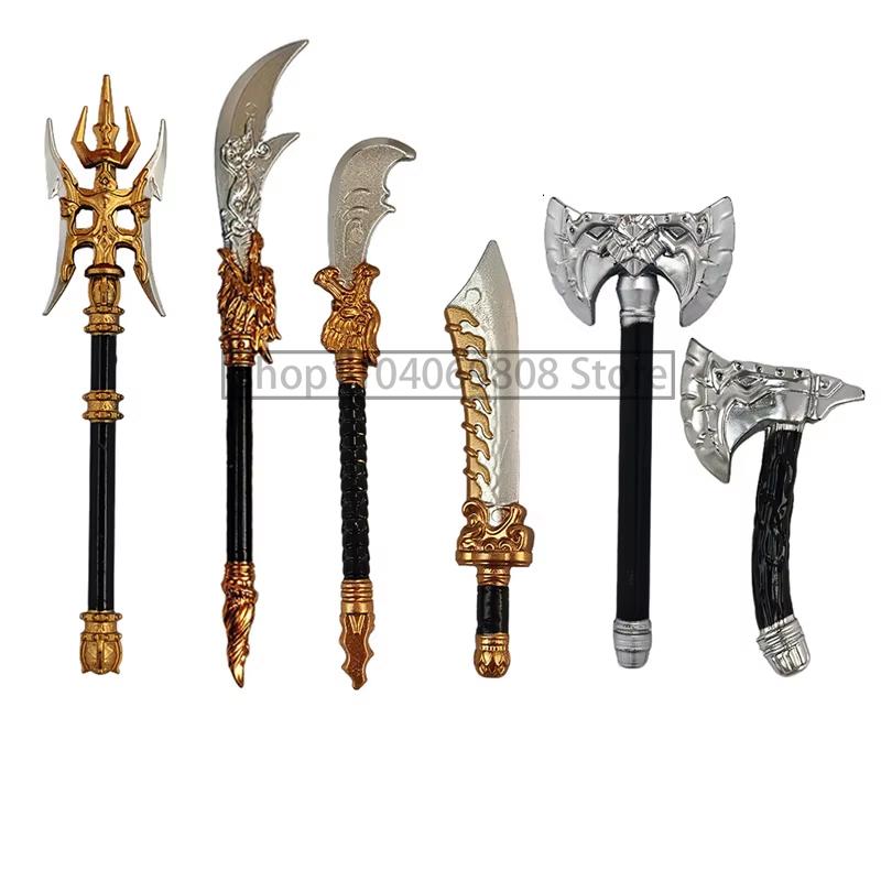 MOC Military Building Blocks Medieval Soldiers Knight Figures Weapons Accessories Witc Hat Helmet Shield Spear DIY Brick Toy T10