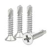 100 X 4.2 X 25mm 410 Stainless Steel Countersunk Head Self Drilling Screws For Roof Windows