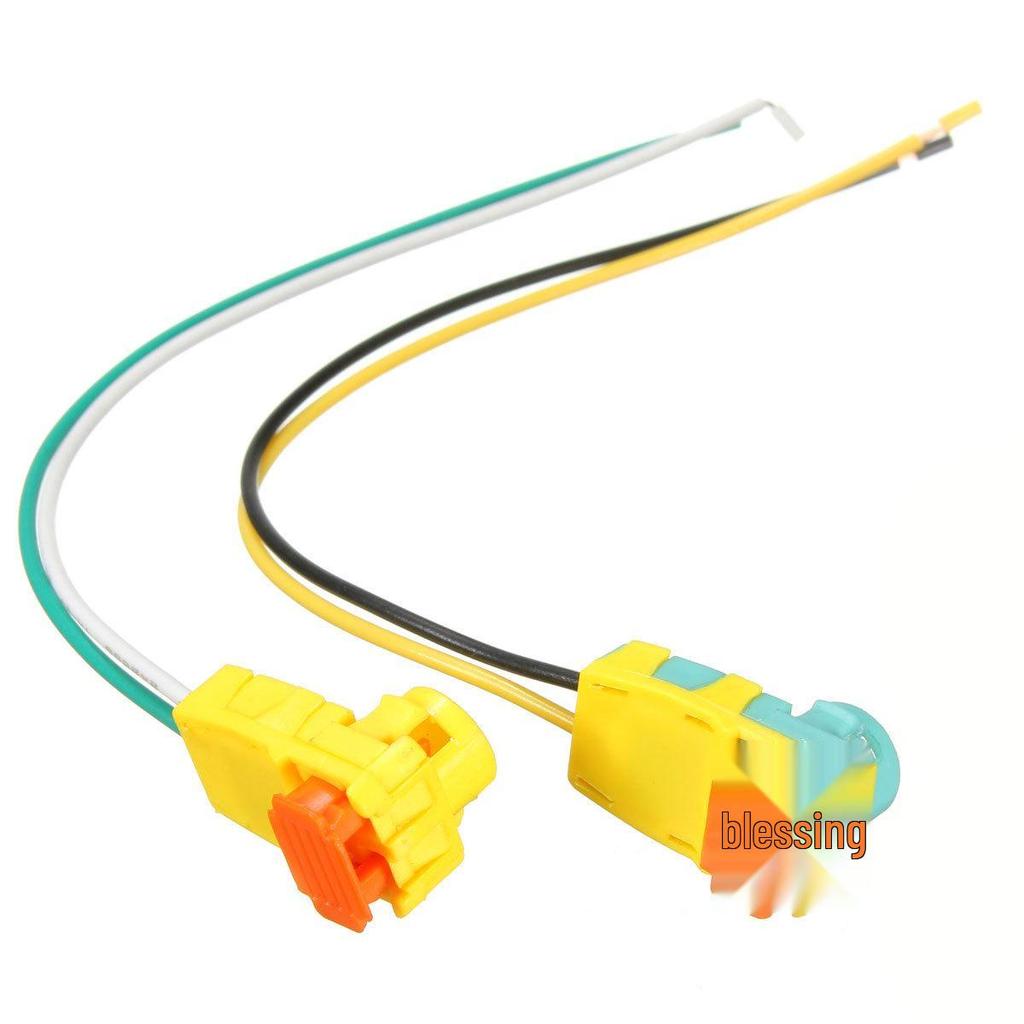 Airbag Spring Connector Pair for Hyundai Sonata/Chevrolet/Buick - Yellow and Blue