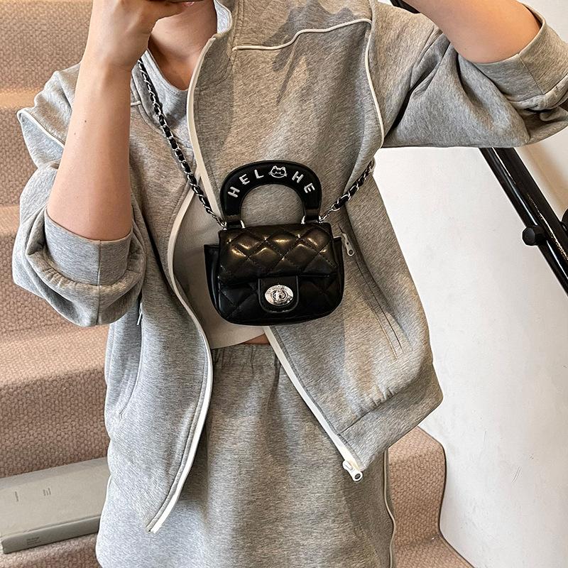 

Fashion Bag Women s New Chain Bag Shoulder Messenger Bag чёрный