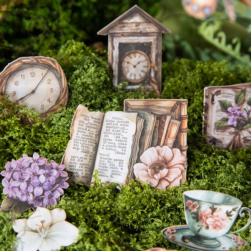 Mr.Paper Forest Journey Series Cute Hard Card Stickers - Decorative Student Supplies Garden Landscaping Themed Handbooks
