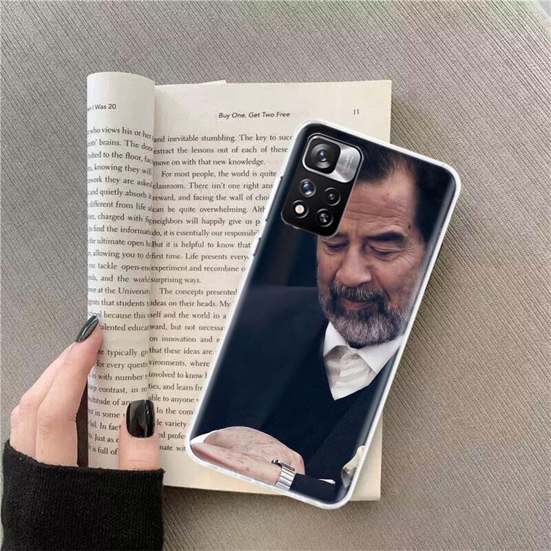 Etui Fashion Saddam Hussein Iraq Arabic Phone Case For Redmi Note 13 12 Pro Plus 14 15 Pro 5G 11 11T 11E 11S 10 Pro 10S 9 9S Cov
