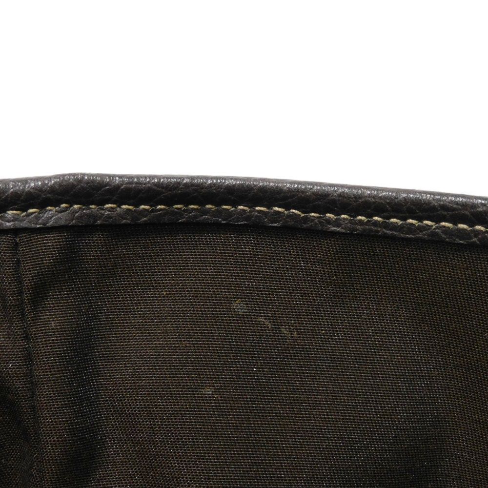 Used 9539 GG Crystal Tote 211525 7924 Brown Plastic Coated Interlocking G Charm Beige Unisex from Japan AUTHENTIC