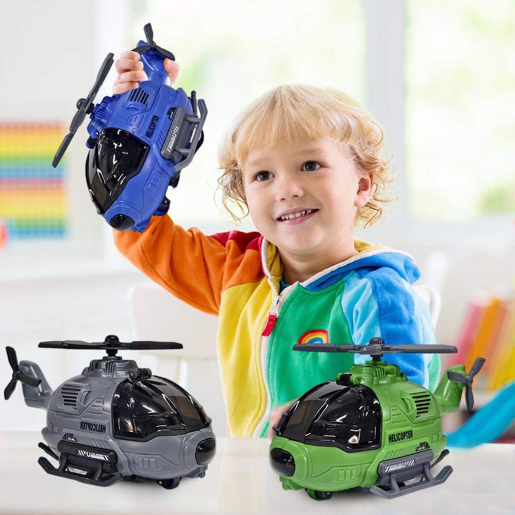 Simulation Helicopter Model With Spinning , Suitable For Birthday Party Gifts For Boys And Girls