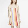 Nike Nsw Retro Printed Multicolor Patchwork Striped Sleeveless Dress Women Dresses CJ2504-631