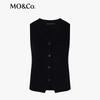 MO&Co. Women's Cropped Wool Knit Vest