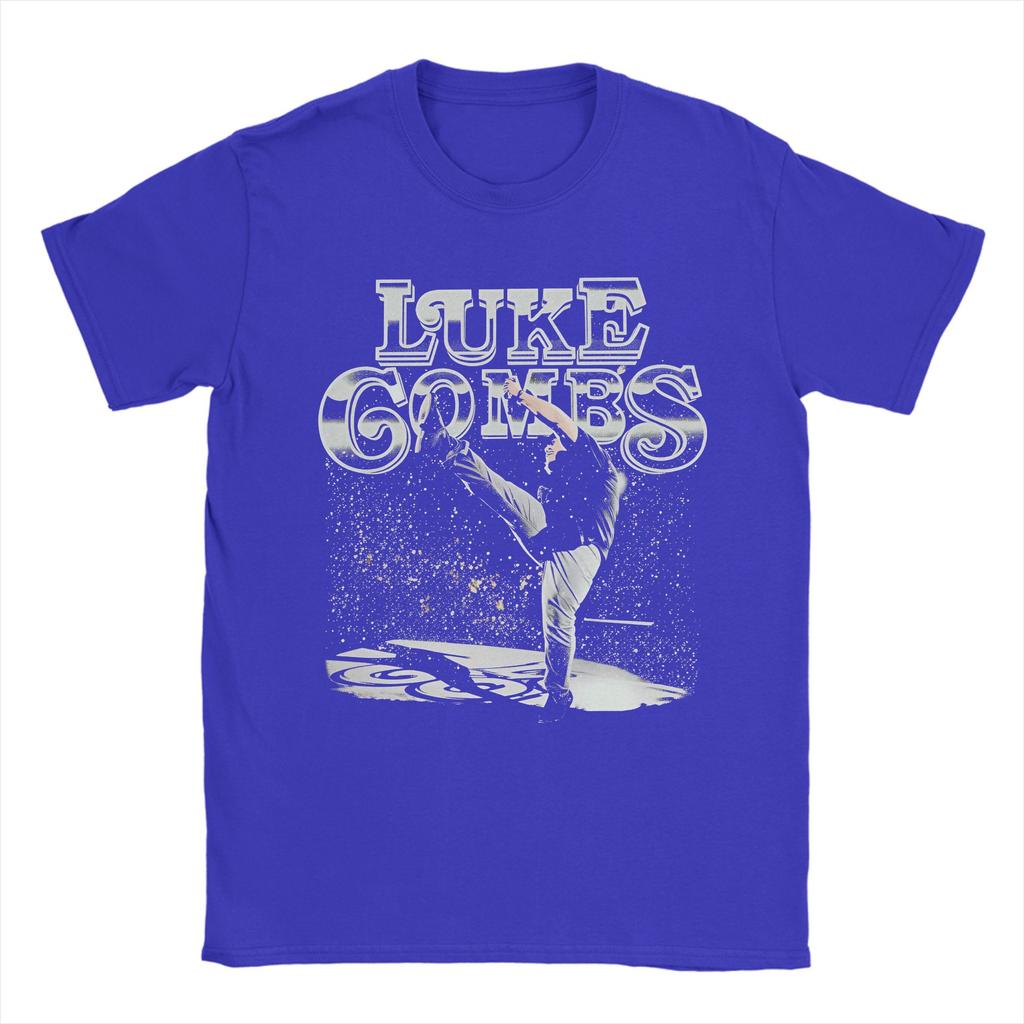 Harajuku TShirt Summer Luke Combs My Kinda Saturday Night Tour T Shirts Pure Cotton Tee Shirt for Unisex YK Short Sleeve Tees