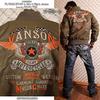 Flying Star Embroidery Flight Jacket V Green L [Vanson] MA-1 NVJK-702