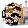 1pc Outdoor Umbrella with Cute Cartoon Characters - Automatic Opening/Closing, Portable 3-Fold Design, 8-Rib Iron Frame, Perfect Gift for Fans, T
