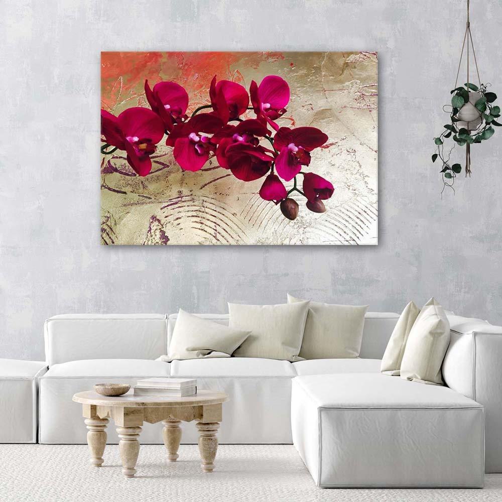 Canvas print, Red orchids