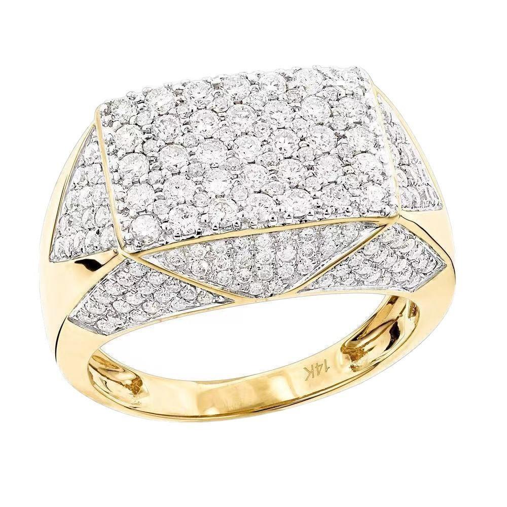 Viya Jewelry Full Of Diamonds Luxury Circle Ring, Lettering Versatile Women'S Ring Accessories