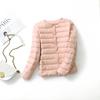 Women's Lightweight Collarless Down Jacket - Long Sleeve, Autumn/Winter Windbreaker, Puffa Style, Plus Size, Slim Fit, Short