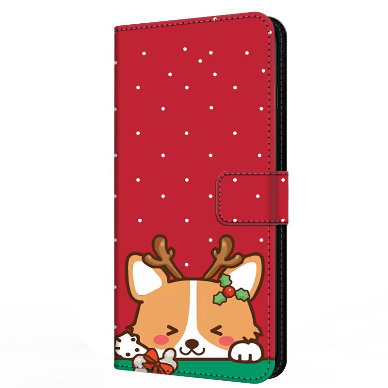 Wallet Cover For Oppo A5 4G 5G Case A5i Pro A5m Flip Stand Book Magnetic Leather Case For Oppo A5x 4G 5G Christmas Cases A 5x