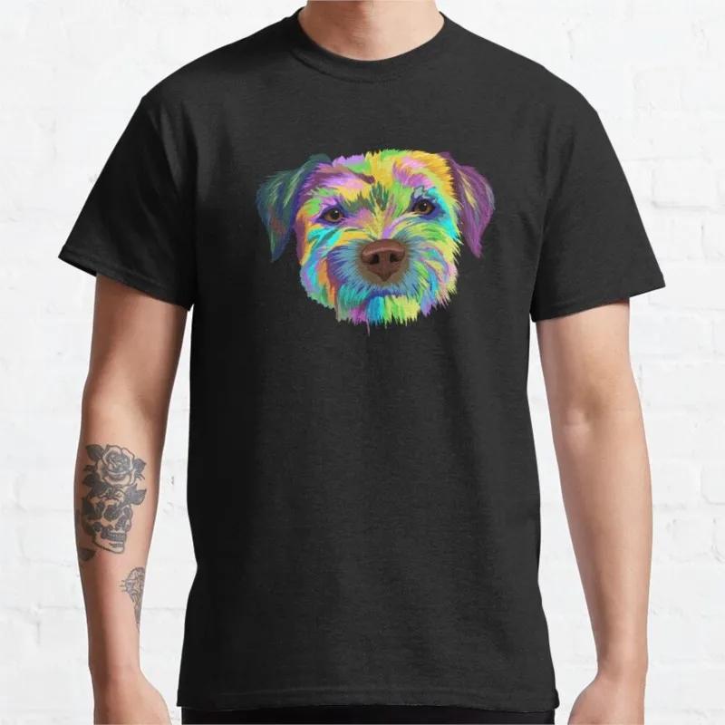 

Border Terrier Dog TShirt black t shirts mens workout shirts man clothes Anime tshirt S