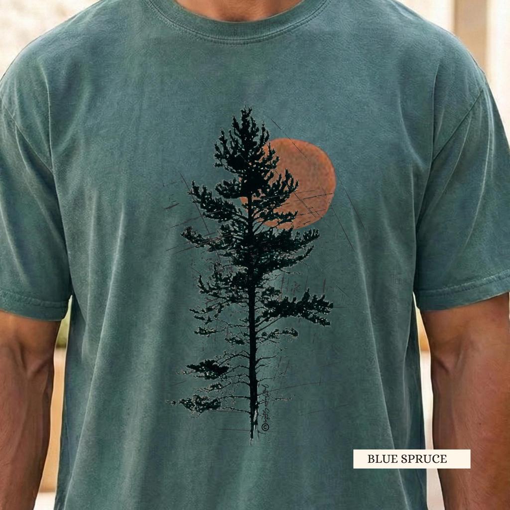 Tall Timber Graphic Tee: Comfort Colors Nature Shirt, Cotton, S-4X, Gift