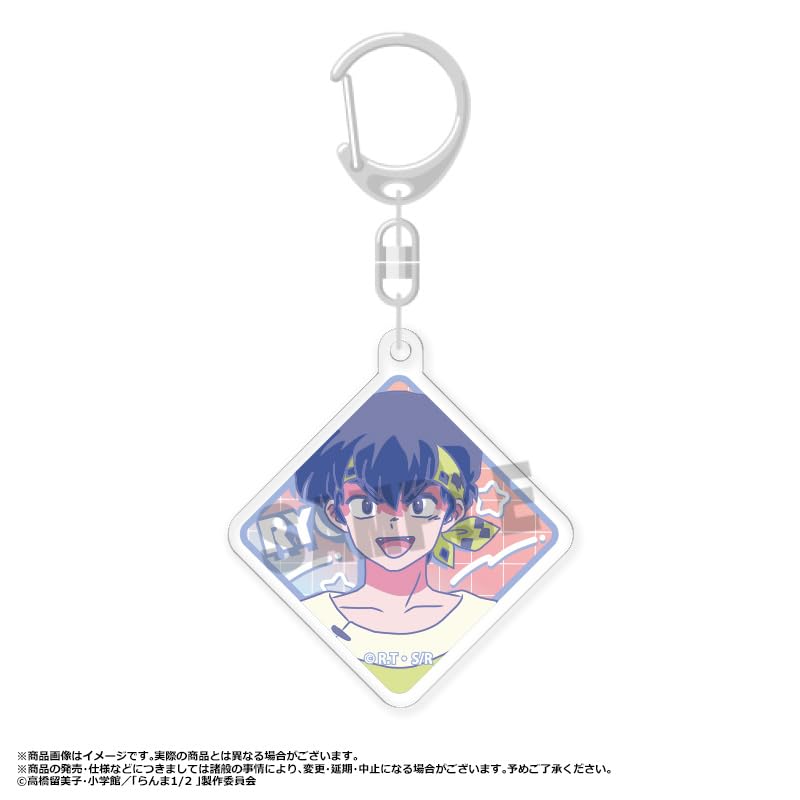 TV Anime "Ranma 1/2" Trading Acrylic Keychains RETRO POP STYLE BOX of 6