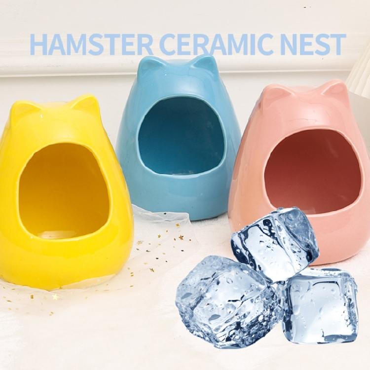 Hamster Summer Nest Small Pet Ceramic Cooling House Indoor Outdoor Pet Bed Nest