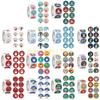 KX4B 500pcs/roll Merry Christmas Stickers Round Adhesive Christmas Theme Seal Labels