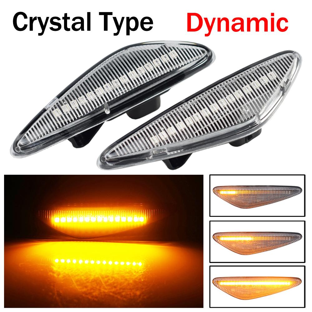 

Flashing LED Dynamic Turn Signal Blinker Light For Mazda 5 CW 6 GH MX-5 ND RX-8 Car Side Marker Light For Fiat 124 Spider Abarth