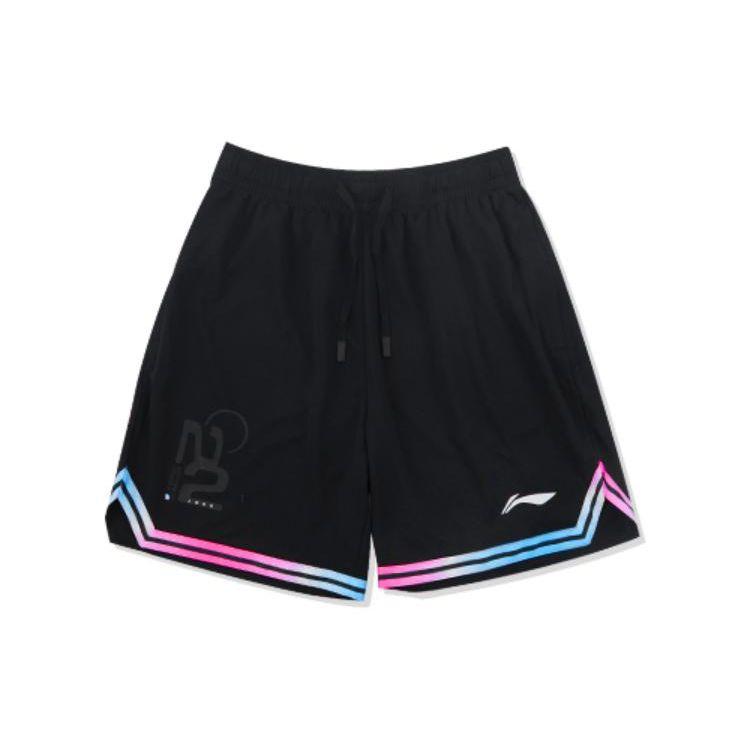 Li-Ning Loose Fit Training Vest And Shorts Basketball Set Men Sets Black AATS009-1