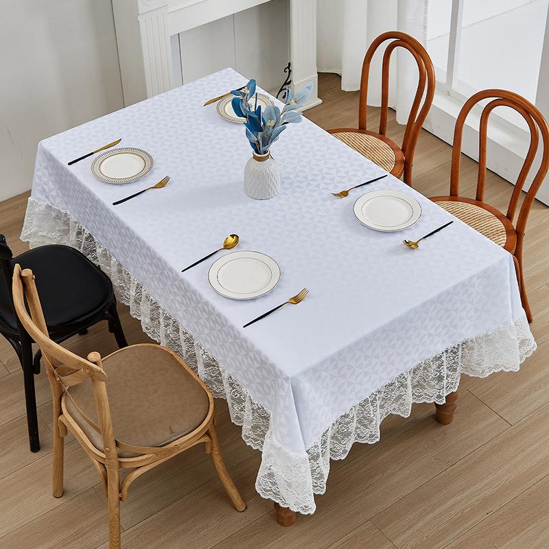 Ins Wind Cotton And Linen Tablecloth Amazon Ethnic Style Lace Lace Table Cloth Internet Celebrity Background Decorative Tablecloth