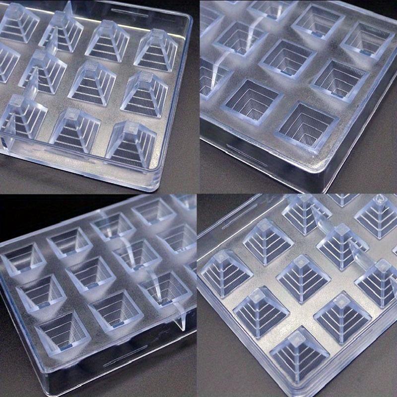 Plastic Pyramid Chocolate Mold Unique Shape Starry Sky Chocolate Mold Anti-heating DIY Baking Mold