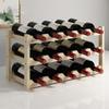 2/3/4 Tiers Wooden Wine Racks Home Bar Party Display Glass Holder Shelf Decoration Red Wine Storage Rack Stand Organizer