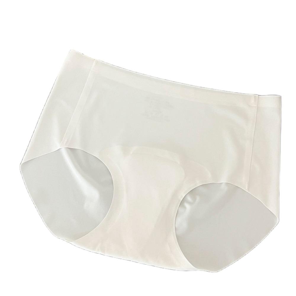 

Mid Waist Fitness Invisible Underwear Seamless Sports Yoga Panties Anti-embarrassment Briefs Yoga білий
