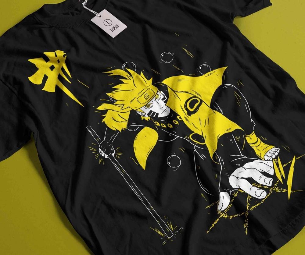 

Naruto T-Shirt Uzumaki Rasengan T-Shirt Manga Strip Anime Shirt Graphic Soft Tee 2XL
