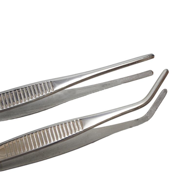 304 Stainless Steel Anti-Iodine Tweezers: Straight & Elbow Design for Gardening, Fishing, and Aquarium Use
