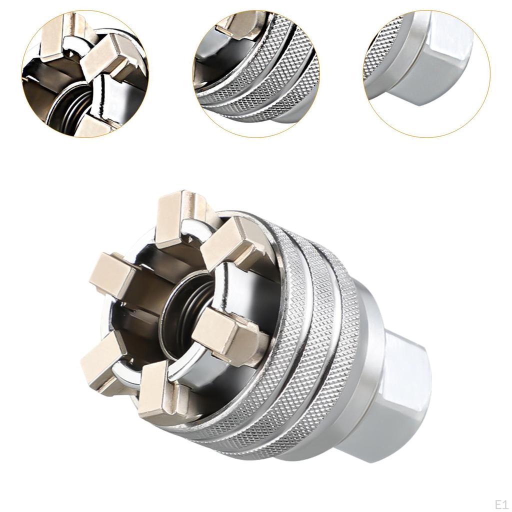 Adjustable Socket Wrench,Multi Function Sleeve Part Maintenance Tool 10-19mm for Bolts Ratchet