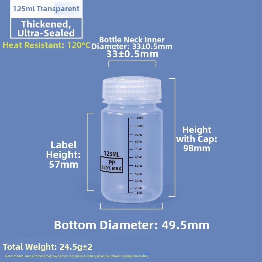 Transparente Laborflasche 30-1000ml Lagerflasche Weithals Reagenzflasche Für Labore