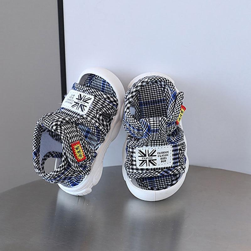 New Style Unisex Baby Sandals for 0-2 Years Solid-Soled Cloth Shoes with Soft Soles, Infant First Walkers Cool Kid Shoes