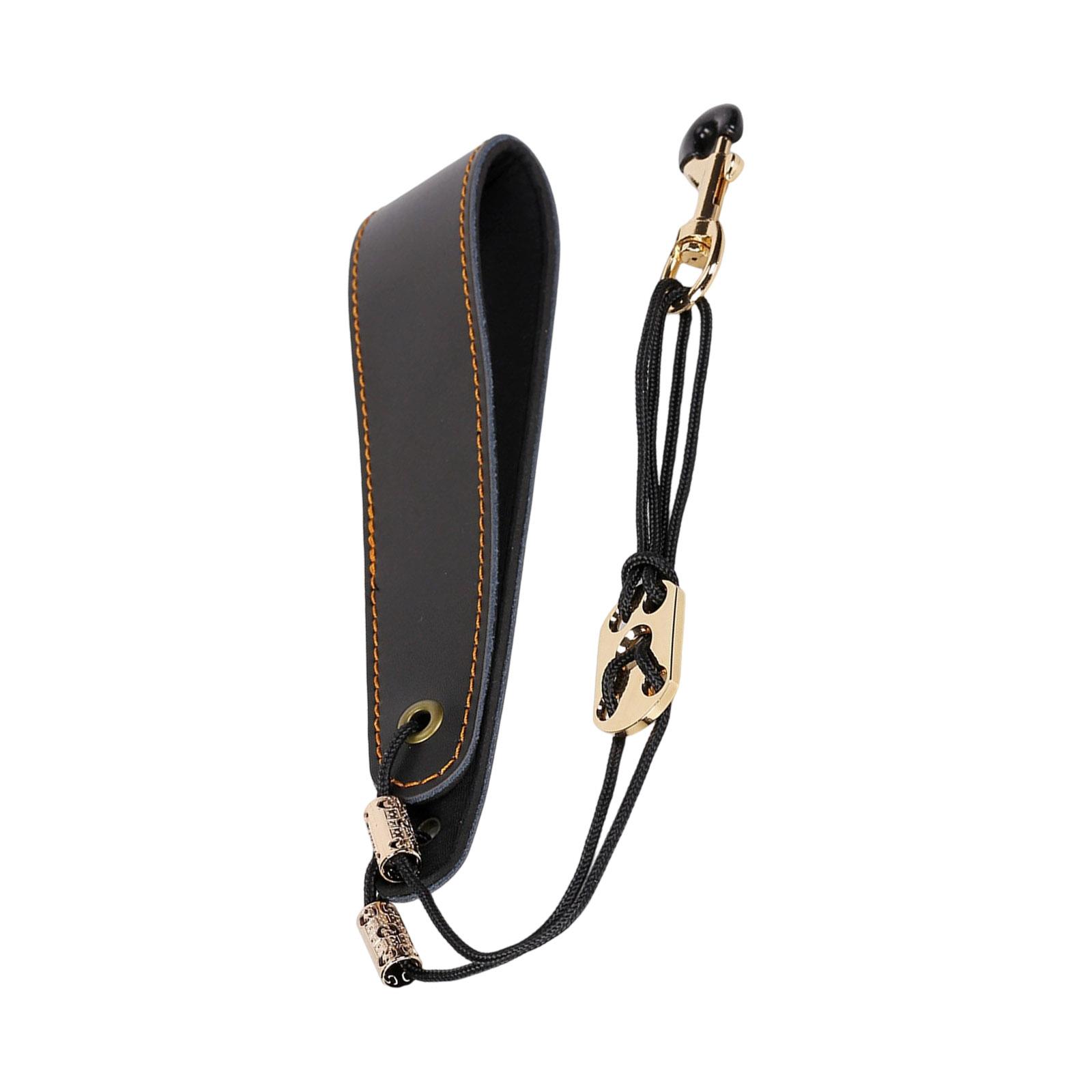

Professional Leather Clarinet Shoulder Strap Adjustable Cushioned Design for Saxophone and Electric Wind Instrument 1 чёрный