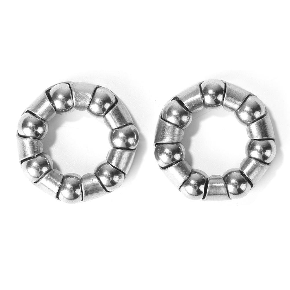 10pcs Bicycle Front/Rear Wheel Axle 1/4 Inch X 7 Steel Ball Bearing Durable Bike Wheel Hub Bearings Cycling Replacement Parts