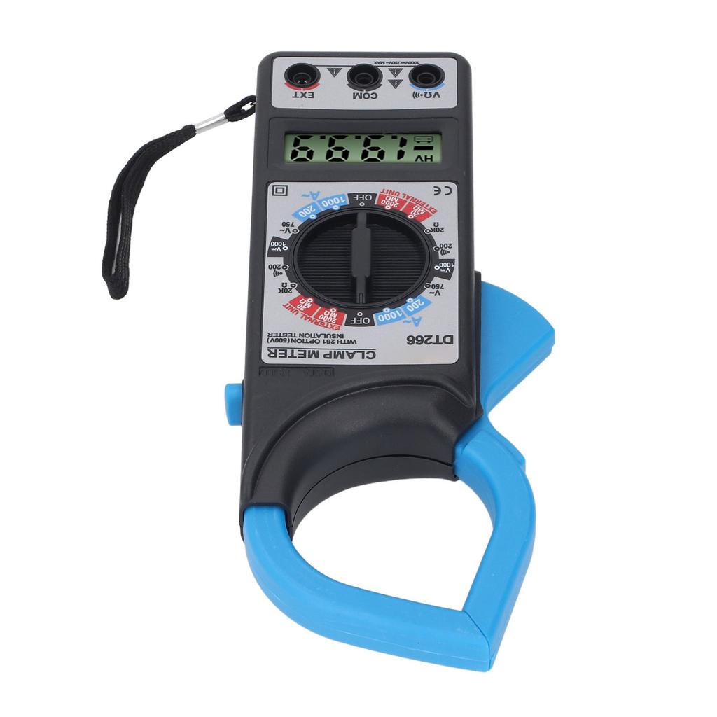 Multimetru digital cu clemă, 1999 de numărătoare, AC DC Volt Diodă Ohms Tester de capacitate cu buzzer