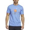 Adidas Cartoon Print Round Neck Short Sleeve T-Shirt Men Tops Blue IC1871