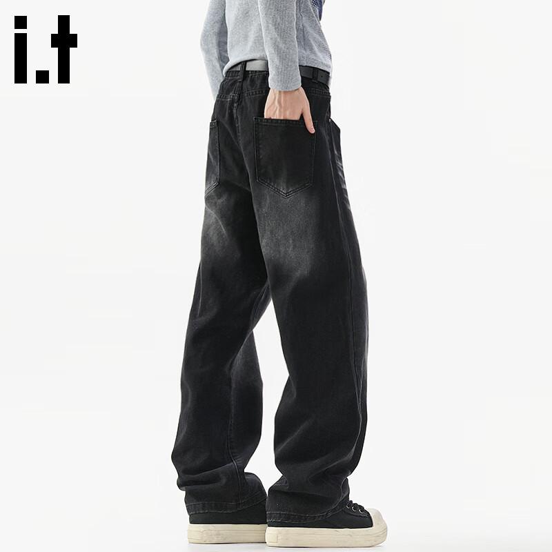 

Fingercroxx Men s American Retro Washed Whisker Straight-Leg Jeans XL