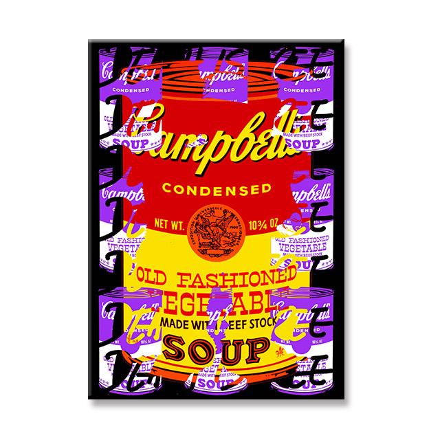 Campbell's Soup Pop Graffiti Art Canvas Painting Posters and Prints Street Pop Wall Art Pictures for Living Room Decor No Frame