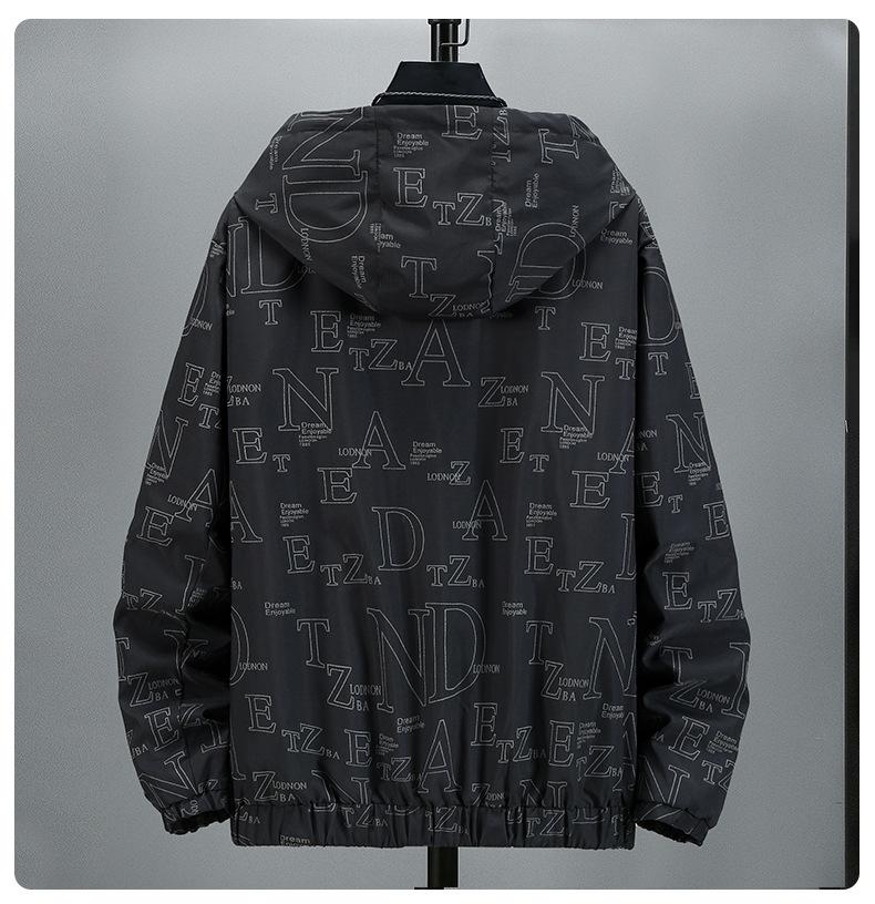 Autumn 2021 Trendy Plus Size Men's Jacket - Versatile Fashion, Fits Up to 300 Jin