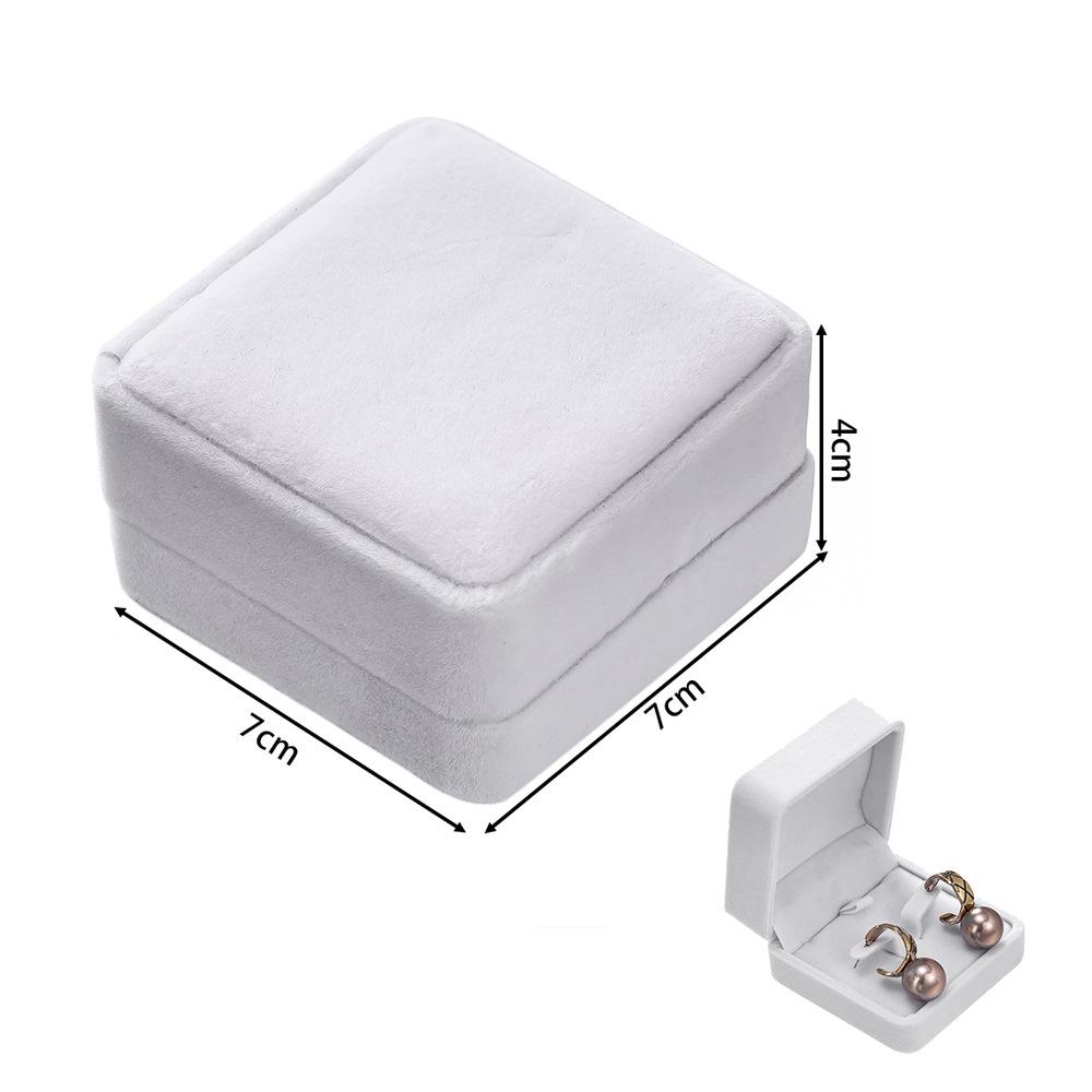 Rounded Flannel Jewelry Box for Rings, Earrings, Pendants, Bracelets, Bangles, and DIY Packaging.