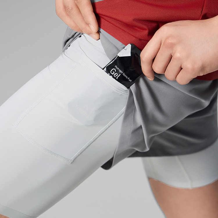 Saucony Soul Runner Series Breathable Lightweight Comfortable Loose Fit Sports Shorts Men Shorts Cloud-Gray SA2250DP63T-GR115