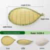 Wuhe Melamine Bamboo Weave Balloon Round Plate