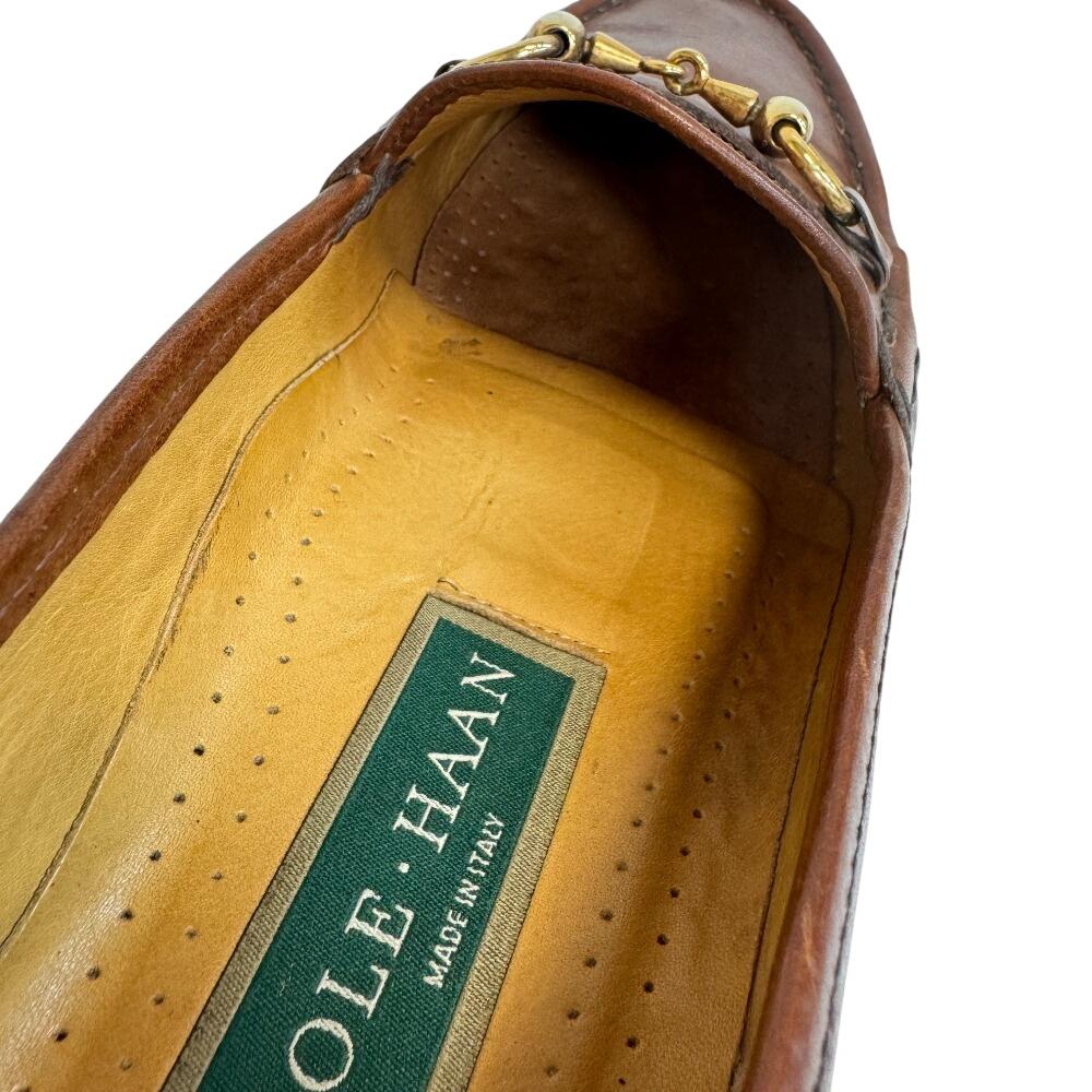 COLE HAAN Horsebit leather loafers Brown leather Women Used