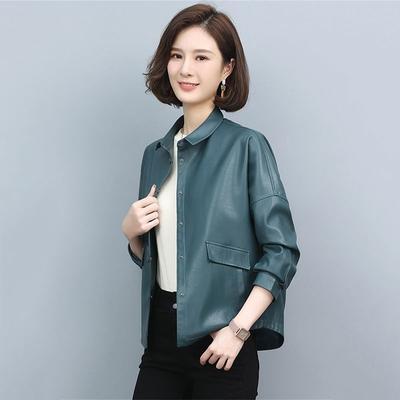 Hohe Qualität Dame Leder Kleidung Frühling Herbst Neue Leder Mantel frauen Motorrad PU Pi Jacke Oberbekleidung Weibliche Tops