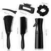 12pcs Detangling Brush Set, 200ml Continuous Spray Bottle, Premium Wide Tooth Comb, Scalp Massager Shampoo Brush, Brush Set with