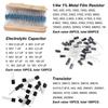 1500Pcs Electronic Components Starter Kit Resistor Capacitor LED Diode Transistor Assortment Pack for DIY Arduino