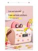 Children's Lockable Storage Box Piggy Bank with Stickers DIY - Cute Handheld Design