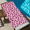 Handtuch Sauna Geschenk Pool Fitnessstudio Strand Rosa Reise Dusche Schnell Mode Druck Trocken Sport Handtücher Muster Leopard Camping Weich