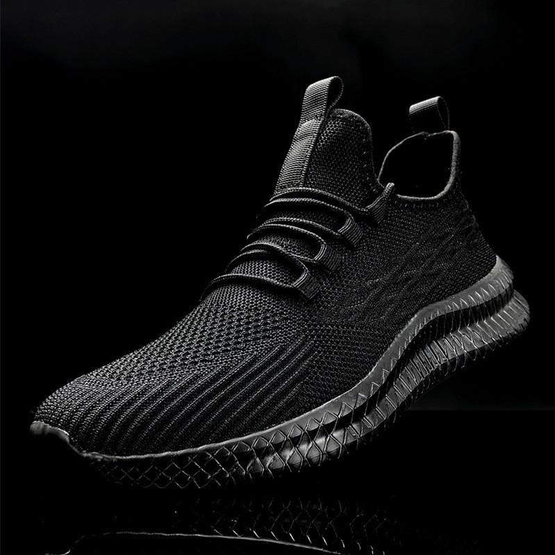 Flying woven mesh sneakers summer new large size men's sports and leisure shoes Men'